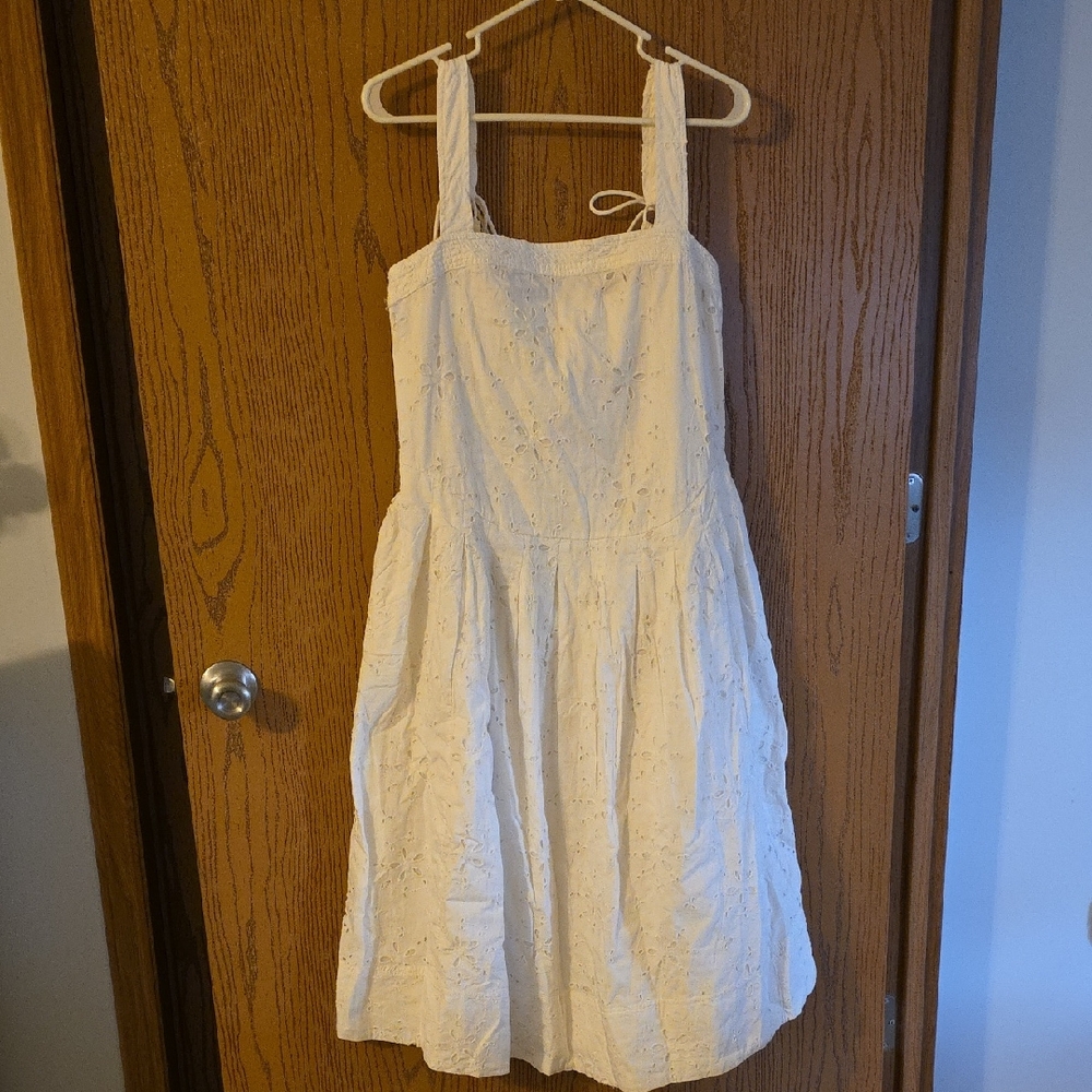 Free People Ivory Textured Dress